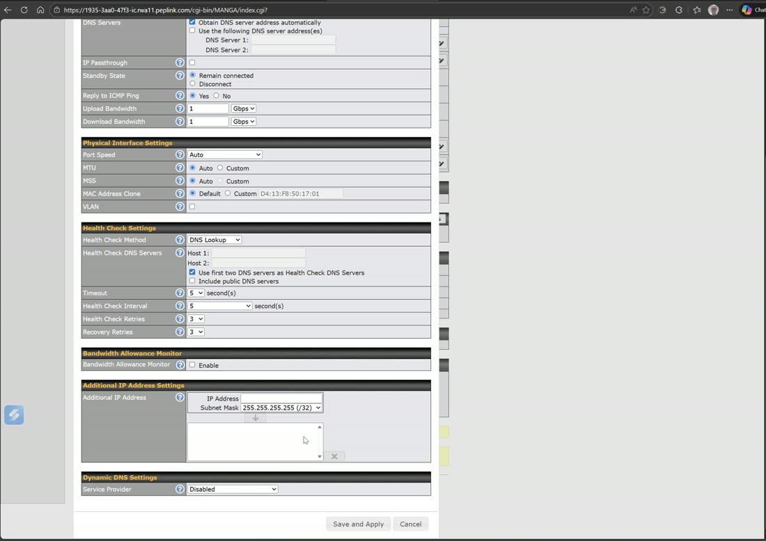 Adding a routed CIDR block / additional IP addresses to a WAN.
